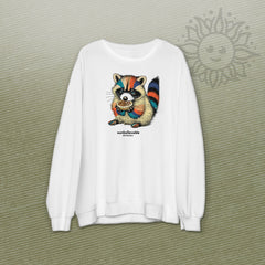 Sweet Raccoon Crew Neck Sweatshirts
