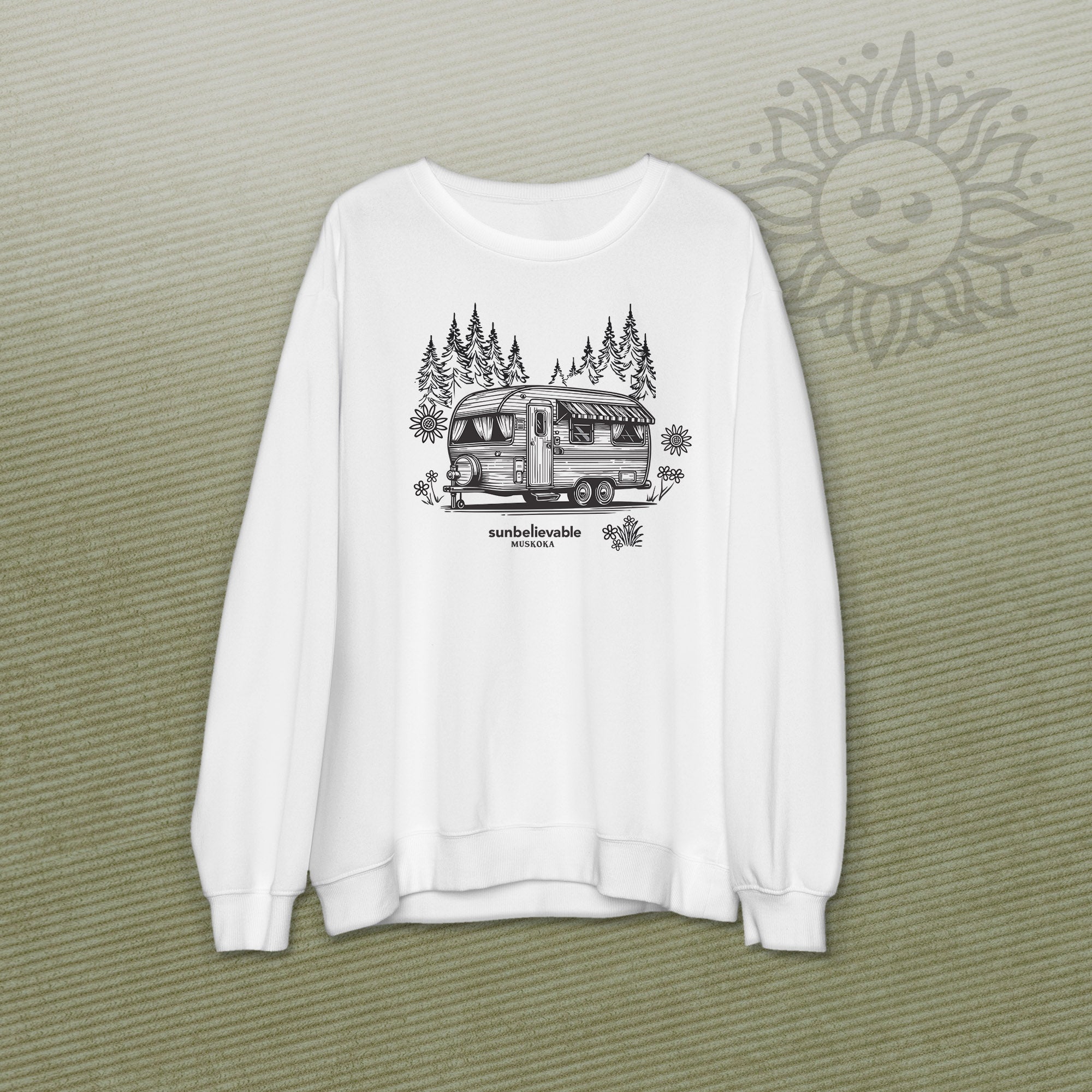 Retro Trailer Crew Neck Sweatshirts