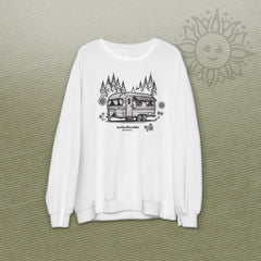 Retro Trailer Crew Neck Sweatshirts