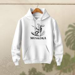 Adult Wakeboarding Moose Hoodie