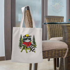 Chill Raccoon Tote Bags