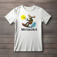 Adult Wakeboarding Moose T-shirt