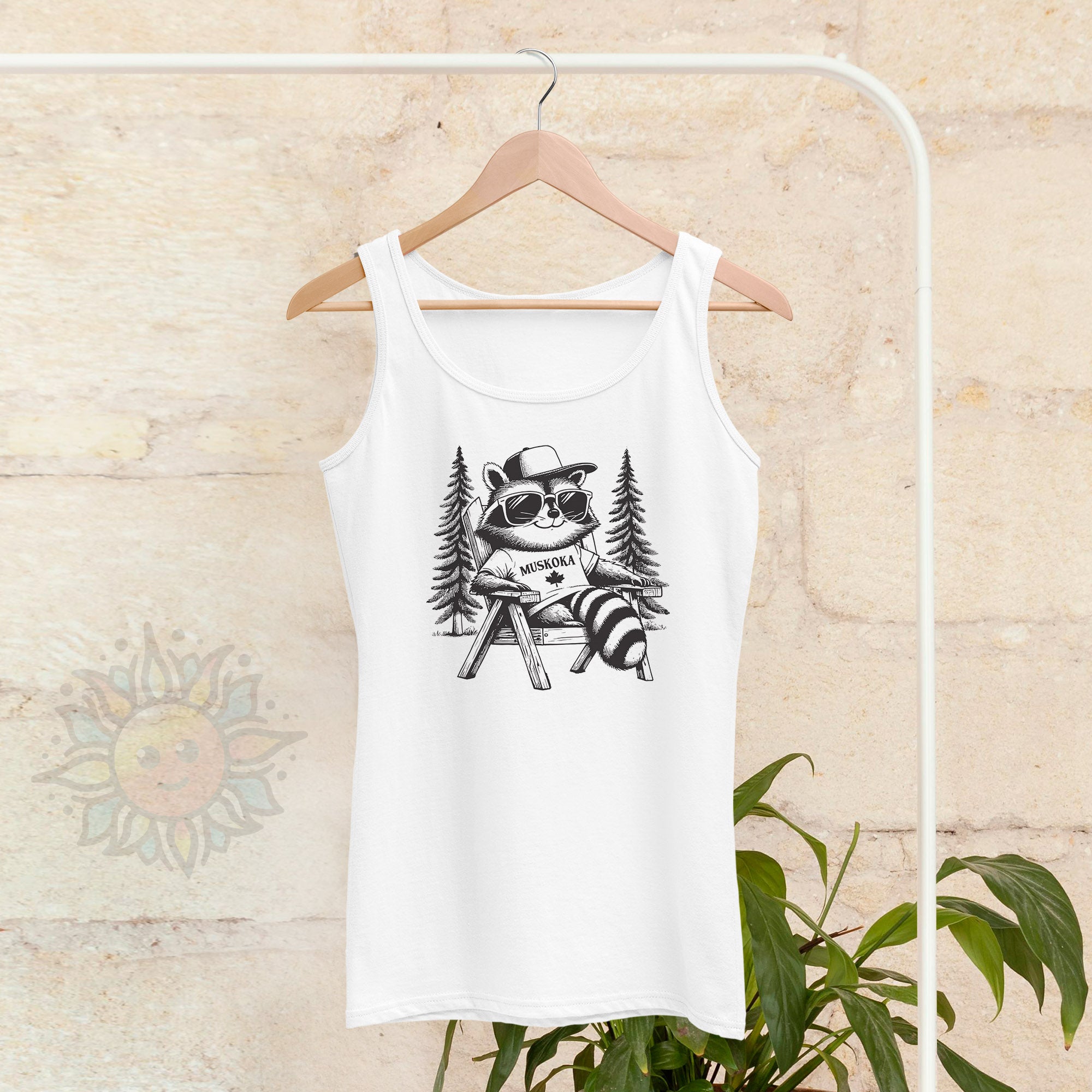 Chill Raccoon Womens Tank Top