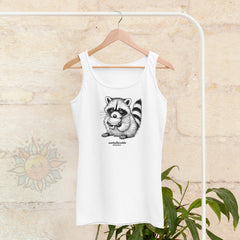 Sweet Raccoon Womens Tank Top