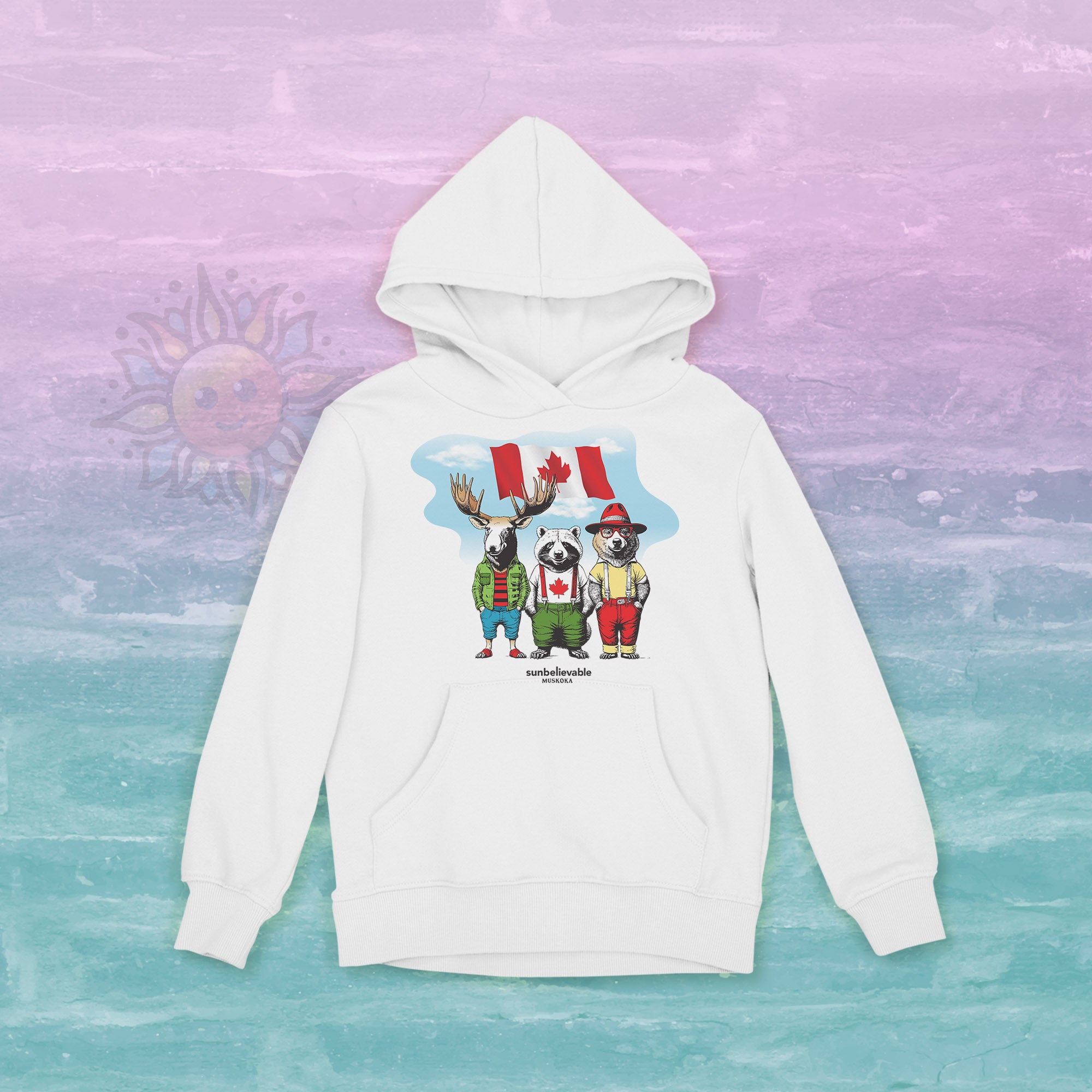 Canadian Trio Youth Hoodies