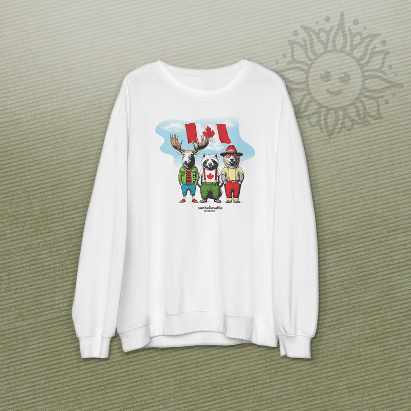 Canadian Trio Crew Neck Sweatshirts