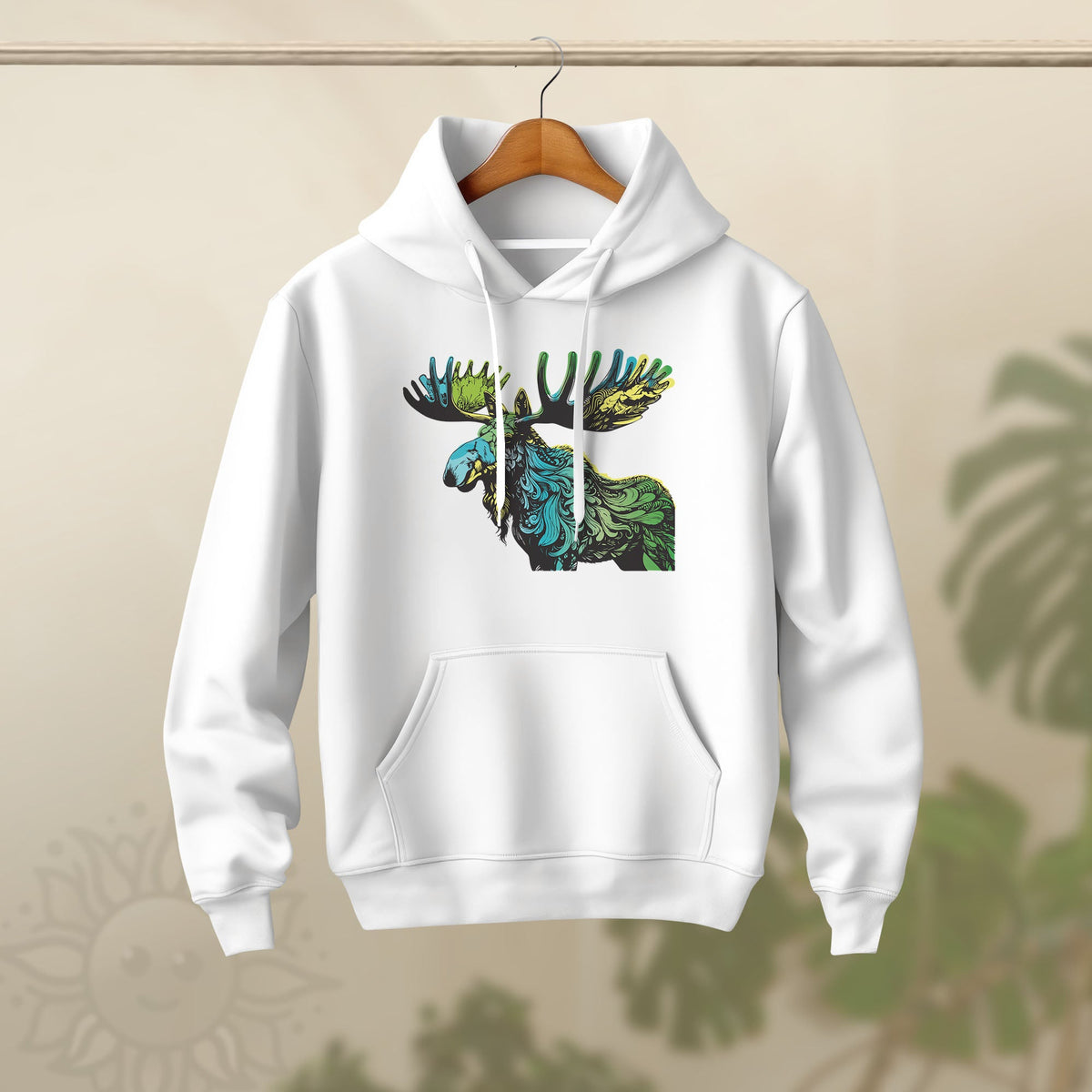 Adult Blue Moose Hoodie