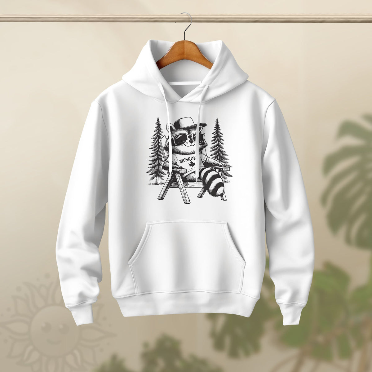 Adult Chill Raccoon Hoodie