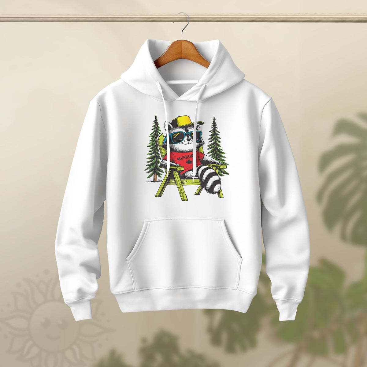 Adult Chill Raccoon Hoodie