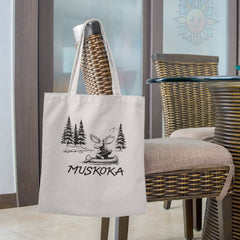 Paddle Moose Tote Bags