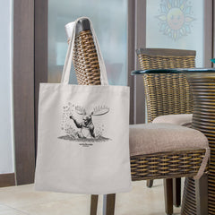 Cranberry Moose Tote Bags
