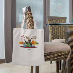 Cranberry Moose Tote Bags