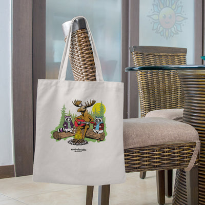 Campfire Animals Tote Bags