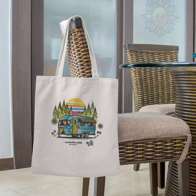 Retro Trailer Tote Bags