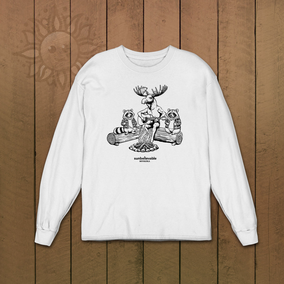 Campfire Animals Long Sleeve Tshirt