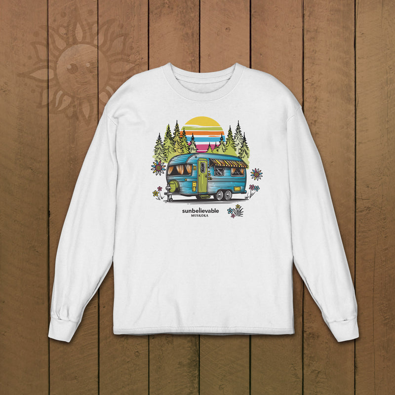Retro Trailer Long Sleeve Tshirt