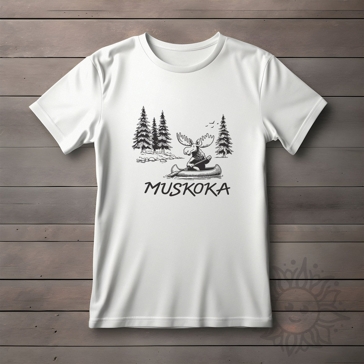 Adult Paddling Moose T-Shirt