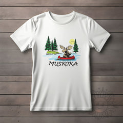 Adult Paddling Moose T-Shirt