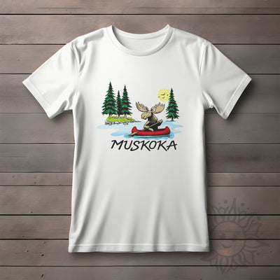 Adult Paddling Moose T-Shirt