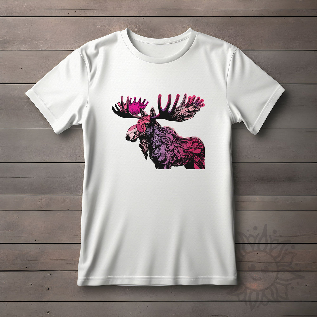 Toddler Pink Moose T-shirt