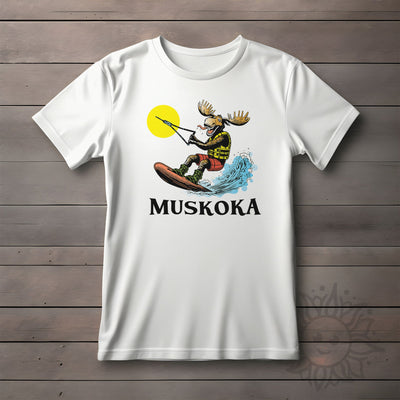 Adult Wakeboarding Moose T-shirt