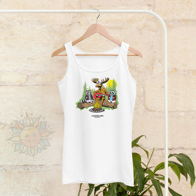 Campfire Animals Womens Tank Top